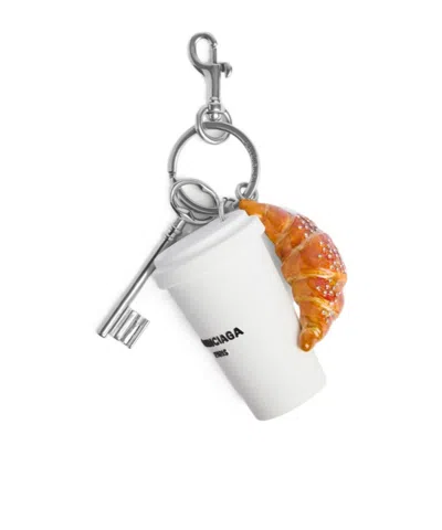 Balenciaga Women's Charm/keychain Coffee Cup In Multicolor