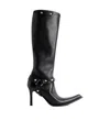 Balenciaga Women's City Boot With Harness In Black In Black
