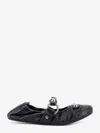 Balenciaga City Black Ballet Flats In Arena Lambskin Leather In Black
