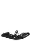 Balenciaga Black Lamb Leather Shoes With Striking Metallic Accents