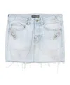 Balenciaga Women's City Mini Skirt In Light Blue In Blue