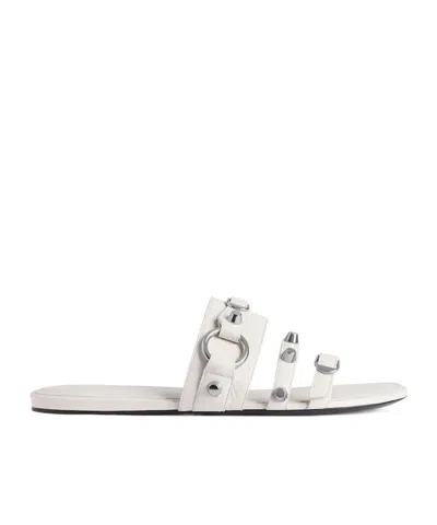 BALENCIAGA BALENCIAGA STUD DETAILED SLIP-ON SANDALS