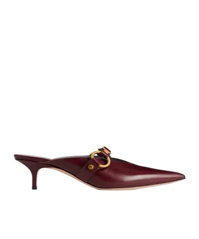 Balenciaga Women's City Mule In Merlot In Burgundy