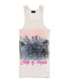 Balenciaga Women's City Of Angels Tank Top In Dirty White In White