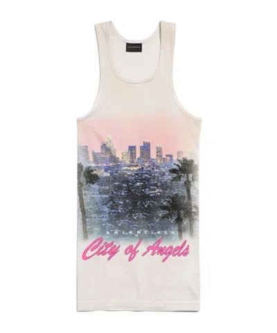 Balenciaga Women's City Of Angels Tank Top In Dirty White