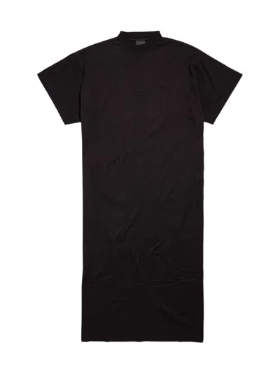 Balenciaga Women's Classic T-shirt Maxi Dress In Black