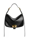 Balenciaga Womens Clicca Medium Shoulder Bag Adjustable In Black