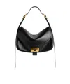 Balenciaga Womens Clicca Medium Shoulder Bag Adjustable In Black