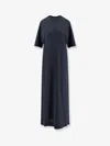 Balenciaga Women Cocoon Cotton Jersey Maxi Dress In Black
