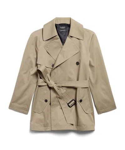 Balenciaga Women's Cocoon Short Trench In Beige In Brown