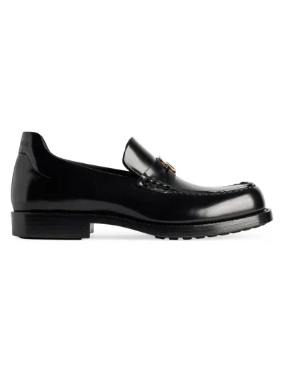 Balenciaga Comfy Leather Loafers In Black