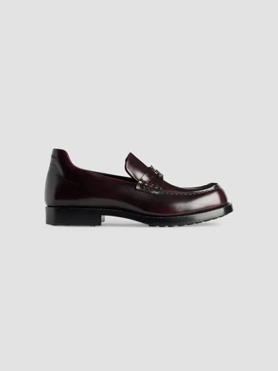 Balenciaga Leather Comfy Loafers In Brown