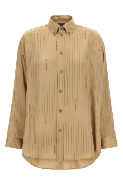Balenciaga Women 'coocon' Shirt In Brown