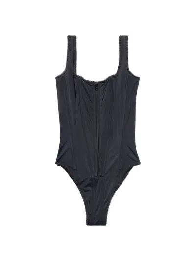 Balenciaga Women's Corset Swimsuit In Black