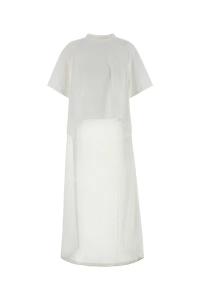 Balenciaga White Cotton Blend T-shirt