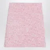 Balenciaga Pink Cotton Blend Tweed Mini Skirt In Pink