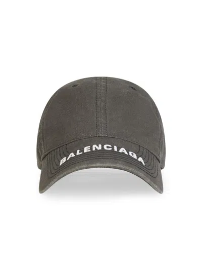Balenciaga Women's Cotton Cap In Gray