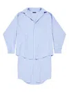 Balenciaga Layered Bb Classic Chemisier Dress In Blue