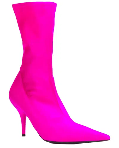 Pre-owned Balenciaga Women's Cotton Knife Pointed Sock Boot (authentic Pre-loved)