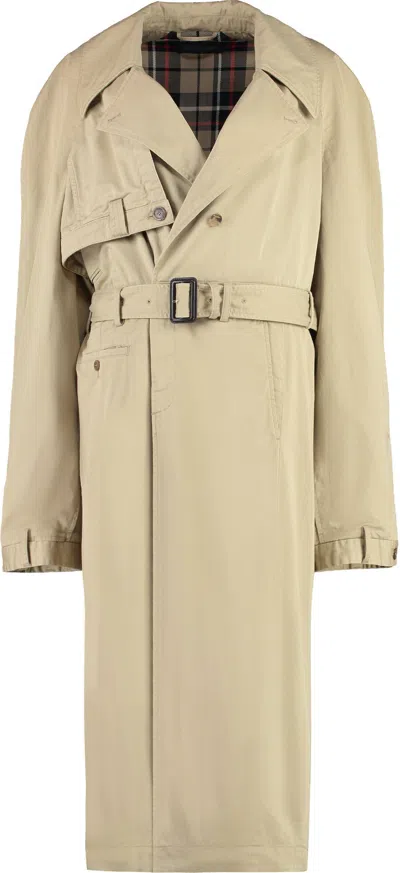 BALENCIAGA WOMEN'S COTTON TRENCH COAT