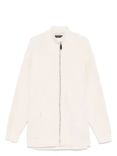 BALENCIAGA WOMEN'S CREAM COTTON AND POLYESTER SWEATER