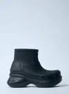 Balenciaga Thick Sole Short Boot In Black