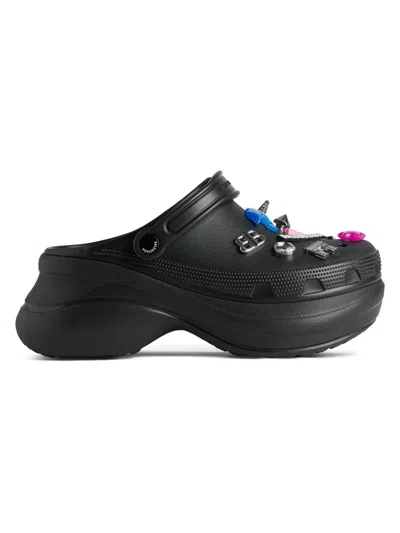 BALENCIAGA WOMEN'S CROCS MULE JIBBITZ