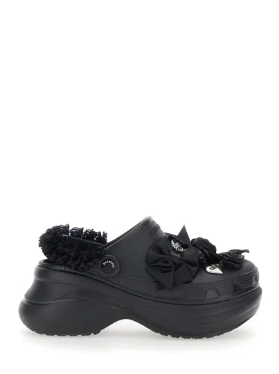 Balenciaga Women Crocs Mule Strap In Black
