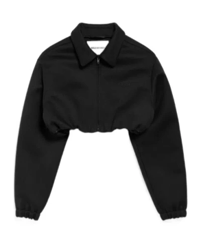 Balenciaga Women's Cropped Blouson In Black