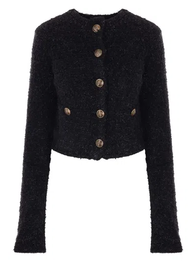 BALENCIAGA WOMEN'S CROPPED CARDIGAN