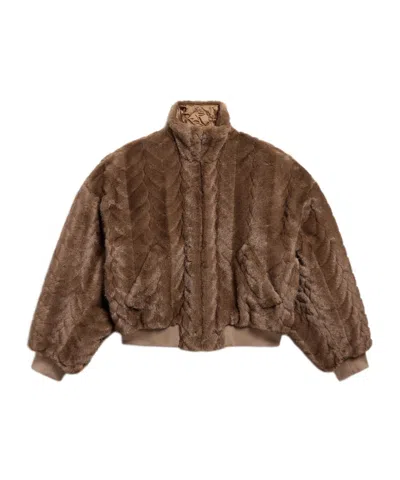 BALENCIAGA BALENCIAGA FUR CROPPED JACKET
