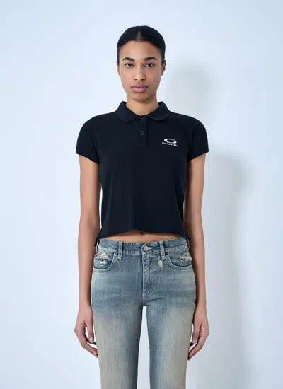 BALENCIAGA BALENCIAGA WOMEN CROPPED POLO SHIRT