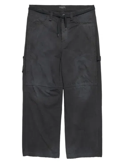 Balenciaga Women's Cropped Skater Pants In Black