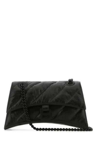 Balenciaga Quilted Crushed Calf Bg Crossbody Handbag For Women In Black