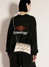 Balenciaga Women Crush Chain Small Shoulder Bag In Cream