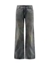 Balenciaga Women Curved-waisted Jeans In Multi