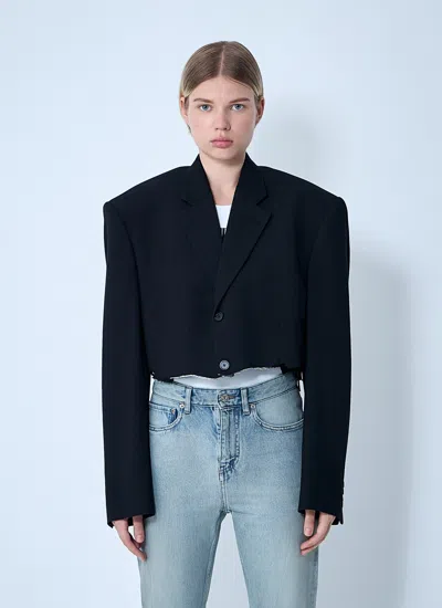 BALENCIAGA BALENCIAGA WOMEN CUT-OFF BLAZER