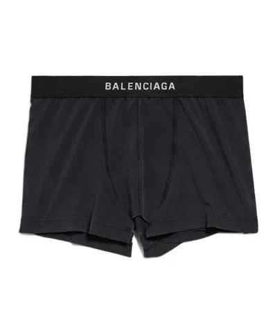 Balenciaga Women's Cut Off Brief Skirt In Black Faded