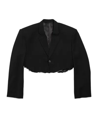 BALENCIAGA BALENCIAGA CUT-OUT SINGLE-BREASTED BLAZER