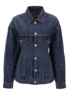 Balenciaga Collared Button-up Denim Jacket