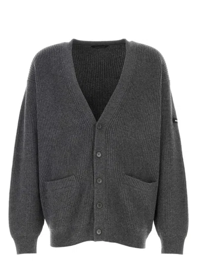 BALENCIAGA WOMEN'S DARK WOOL CARDIGAN