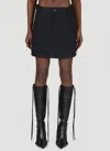Balenciaga Deconstructed Mini Skirt In Black