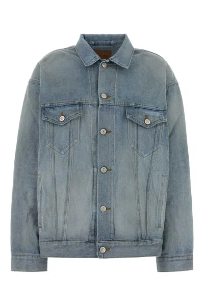 Balenciaga Women Denim Jacket In Blue