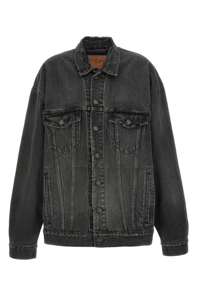 BALENCIAGA BALENCIAGA WOMEN DENIM JACKET WITH USED EFFECT