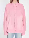 Balenciaga Oversized Distressed Denim Overshirt