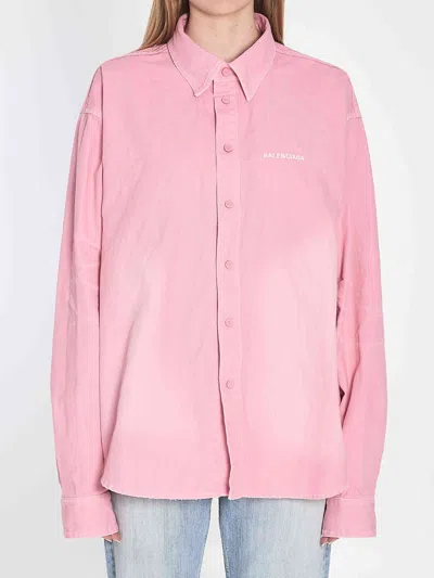 BALENCIAGA BALENCIAGA WOMEN DENIM OVERSHIRT