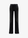 Balenciaga Women Denim Trousers With Frayed Edges In Multi