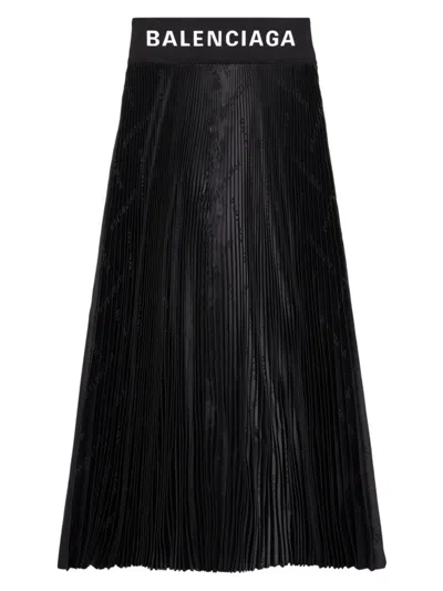 Balenciaga Pleated Skirt Clothing In Black