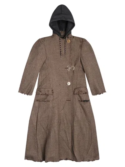 Balenciaga Women's Diy Coat In Brown