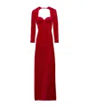 Balenciaga Women's Draped Maxi Dress In Garnet In Red